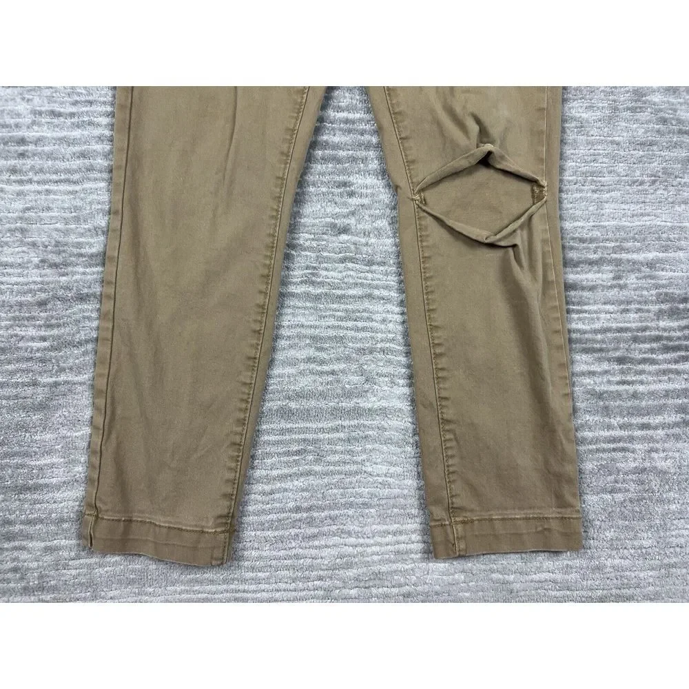 Aeropostale Pants Mens 27/28‎ Beige Skinny Cotton Blend Destroyed Knee Chino